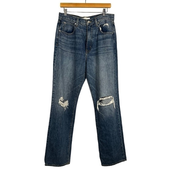 NWOT SLVRLAKE Women's London Distressed Denim Jeans Wash Gimme Shelter Size 31. - Picture 3 of 14